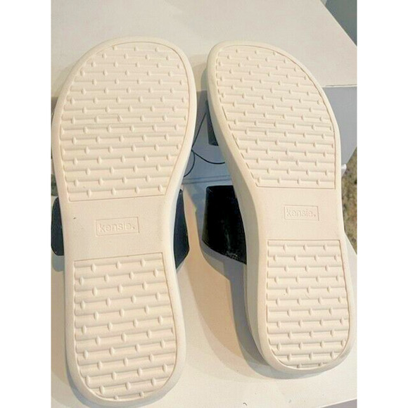 NEW Kensie Women's ADJUSTABLE Strap BLACK Slip On's Sandal Size 10 Jipsy - Picture 4 of 4